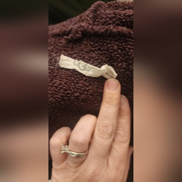 Ugg Women's XS/S Judith Hooded Sweater Cardigan Plum Purple Color , Great Cond - Picture 5 of 10